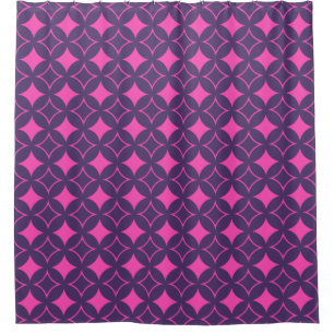 Pink and purple shippo shower curtain
