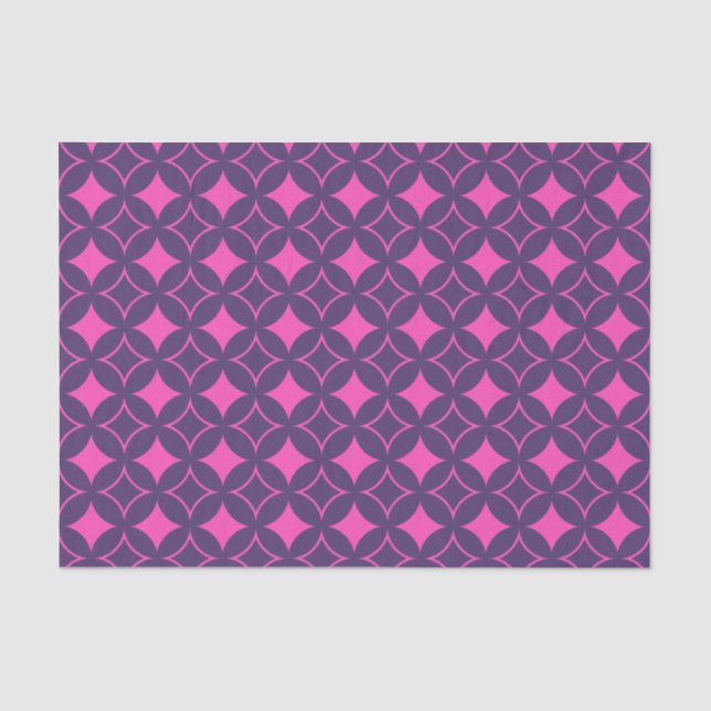 Pink and purple shippo tissue paper (Front)