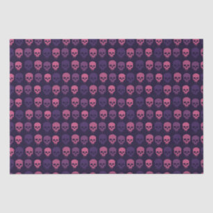 Pink and Purple Skull Print Tissue Paper