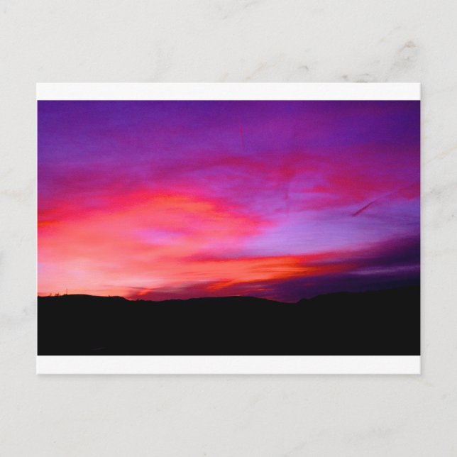 pink and purple sky postcard (Front)