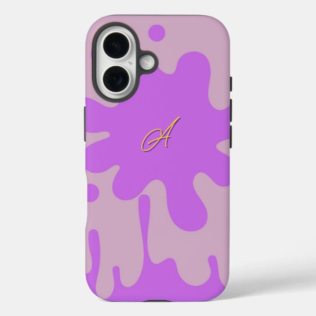 Pink and Purple Splash Theme Case-Mate iPhone Case (Back)