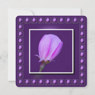 Pink and Purple Spring Blossom Invitation