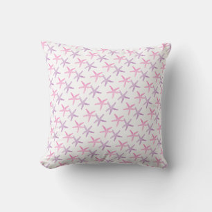 Pink and Purple Starfish Cushion