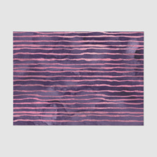 Pink and Purple Striped Pattern Tissue Paper