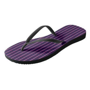 Pink and Purple Stripes Thongs