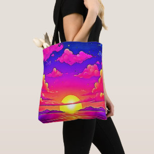 Pink and Purple Sunset Tote Bag