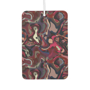 pink and purple swirl abstract car air freshener