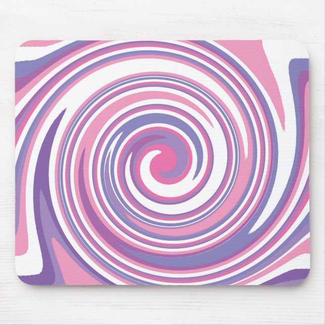Pink and purple swirl pattern               mouse pad (Front)