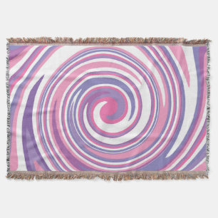 Pink and purple swirl pattern       throw blanket