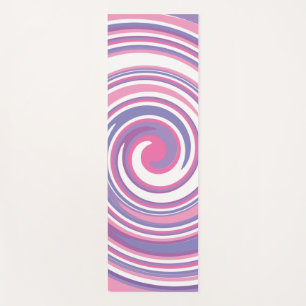 Pink and purple swirl pattern    yoga mat