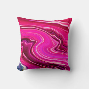 Pink and Purple Waves Cushion