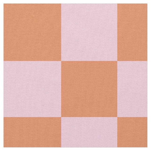 Pink and Red Chequered Pattern Fabric (Close Up)