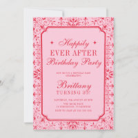 Pink and Red Chic Book Birthday Party