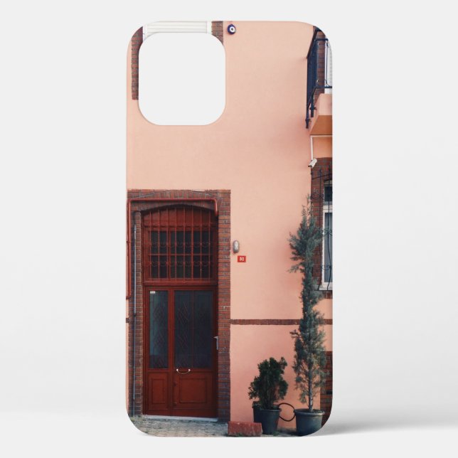 PINK AND RED CONCRETE BUILDING Case-Mate iPhone CASE (Back)