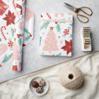 Pink and Red Festive Holiday Christmas Wrapping