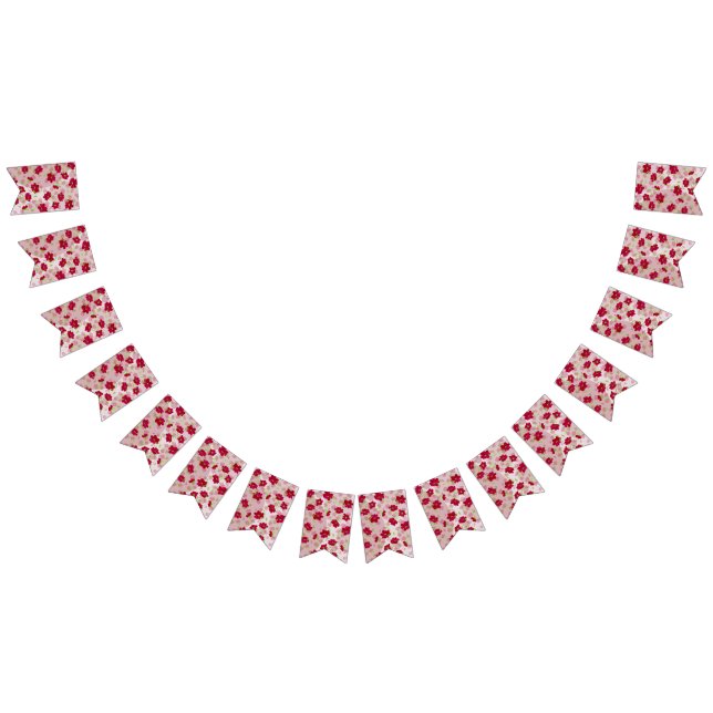 Pink and Red Flowers - Floral Bunting (All)