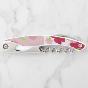 Pink and Red Flowers - Floral Corkscrew