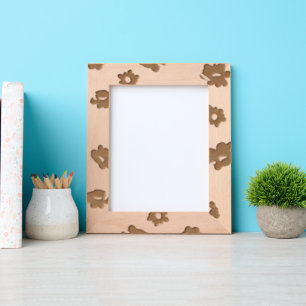 Pink and Red Flowers - Floral Etched Frames