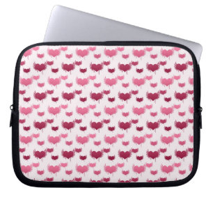 Pink and Red Flying Hearts Laptop Sleeve