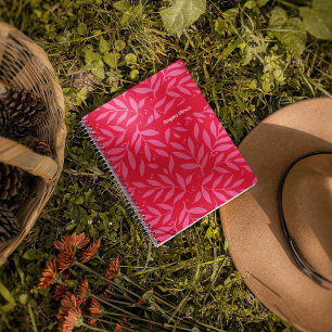 Pink and red foliage notebook