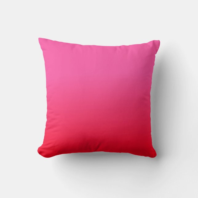 Pink and Red Gradient Cushion (Front)