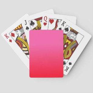 Pink and Red Gradient Playing Cards