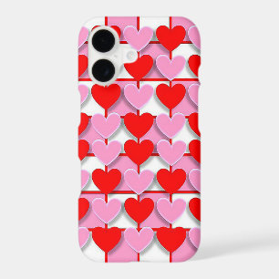 Pink and Red Hearts