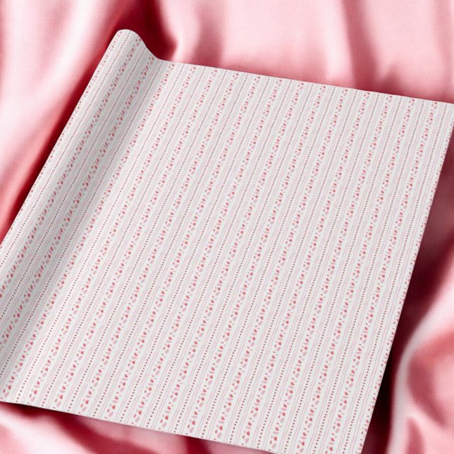 Pink and Red Hearts Valentine's Day Gifts Wrapping Paper (Creator Uploaded)