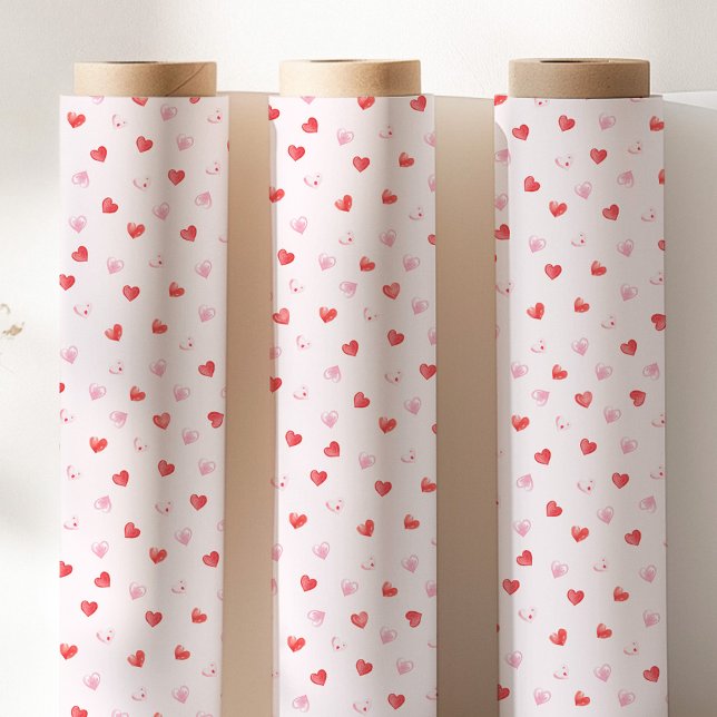 Pink and Red Hearts Wrapping Paper (Creator Uploaded)