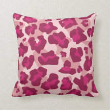Pink and red leopard print