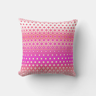 Pink and Red Mosaic Cushion