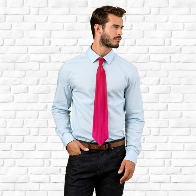 Pink and Red Multi Stripes Tie (Pink and Red Multi Stripes Tie)