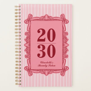 Pink and Red Ornate Bow Frame Year Planner
