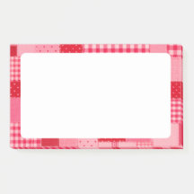 Pink and red patchwork personalised