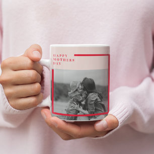  Pink and Red Photo Mother's Day Gift Mug