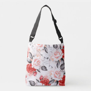 Pink and Red Roses  Crossbody Bag