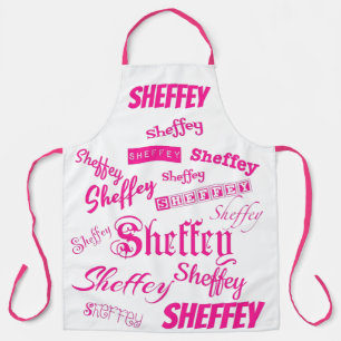 Pink and Red Sheffey Apron