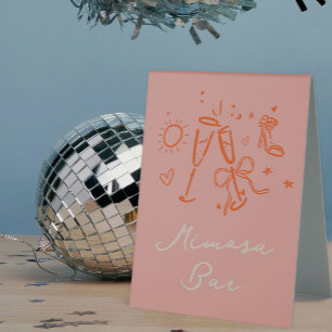 Pink and Red Sketch Bachelorette Weekend Party