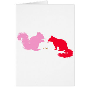 Pink and Red Squirrels