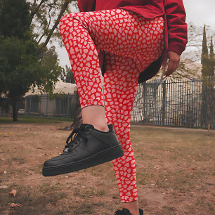 Pink and red Tiger Print Leggings