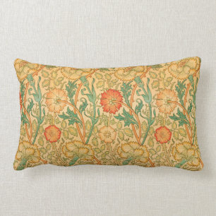 Pink and Rose by William Morris  Lumbar Cushion