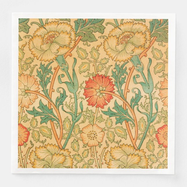 Pink and Rose by William Morris Napkin (Front)