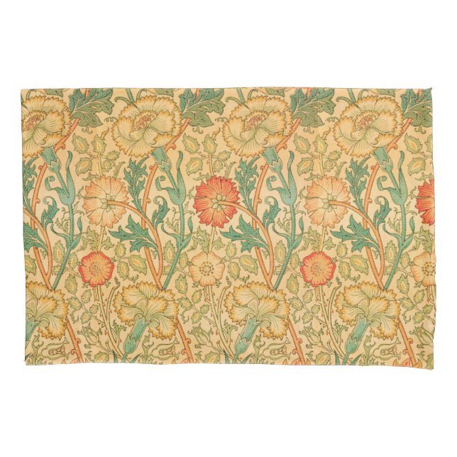 Pink and Rose by William Morris Pillow Case (Front)