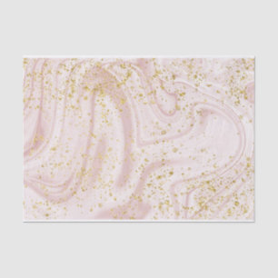 Pink and Rose Gold Marble Tissue Paper