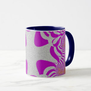 Pink and Silver Cross Mug
