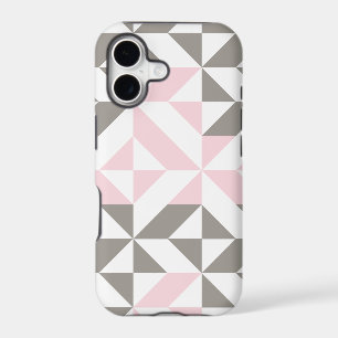 Pink and Silver Geometric ZigZag