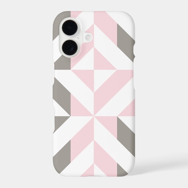 Pink and Silver Geometric ZigZag (Back)