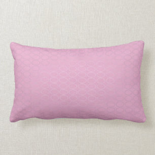 Pink and Silver Lumbar Pillow
