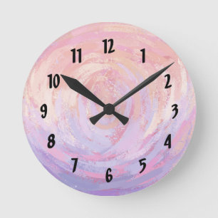 Pink and Stinky Round Clock