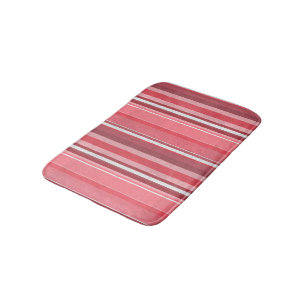Pink and Stinky Stripes Bath Mat